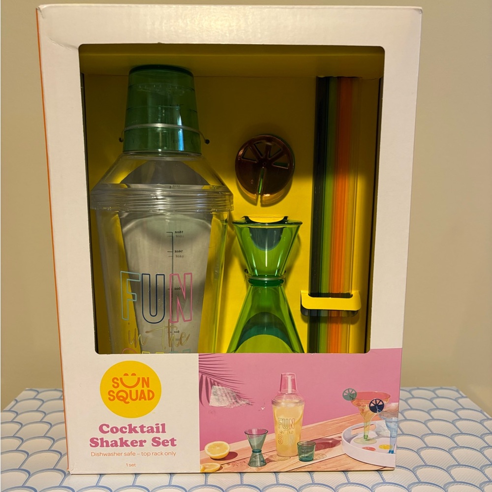 Sun Squad Multicolor Cocktail Shaker Set